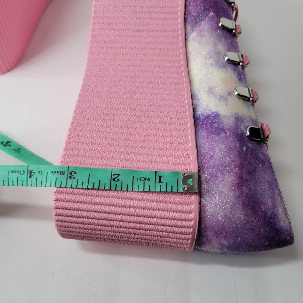 Y.R.U. Pink Galaxy Kaos Ballerina Platforms - Picture 7 of 12